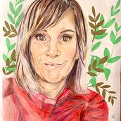 Mon projet du cours : Portrait réaliste aux crayons de couleur. Un projet de Illustration traditionnelle, Beaux Arts, Dessin au crayon, Dessin, Dessin de portrait, Dessin réaliste, Dessin artistique , et Dessin aux crayons de couleur de Justine - 27.02.2023