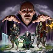Commission for D&D Characters and Dungeon Master Art Print. Un projet de Peinture numérique, Art conceptuel, Conception d'affiches, Conception de personnages et Illustration traditionnelle de Magnus Marshall - 10.02.2022