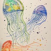 Mi proyecto del curso: Técnicas modernas de acuarela. Traditional illustration, Fine Arts, Painting, and Watercolor Painting project by limaderi - 02.28.2023