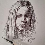Sketch-Art Claroscuro en Lapicero. Sketchbook, and Portrait Drawing project by Juan Morales - 02.01.2023