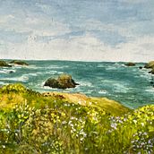 My project for course: Painting Realistic Watercolor Landscapes. Un proyecto de Bellas Artes, Pintura, Bocetado, Pintura a la acuarela e Ilustración naturalista				 de noellelam - 28.02.2023