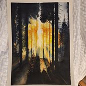 My project for course: Dreamy Watercolor Landscapes: Paint with Light . % Andrew Creel tarafından hazırlanan Tablo, Sulubo, Ve a Resim projesi - 02.28.2023