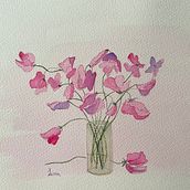 Sweetpeas. Un projet de Artisanat de Lauren Besant - 01.03.2023