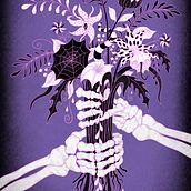 Day of the Dead flower bouquet. Traditional illustration, and Digital Painting project by Dustin Johnson - 03.01.2023