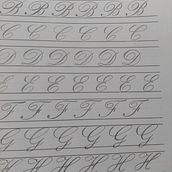 Mon projet du cours : Calligraphie anglaise de A à Z. Calligraph project by Megan Laflotte - 02.27.2023