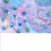 Galaxy. Watercolor Painting project by Miranda DiamondUnbreakable - 03.01.2023