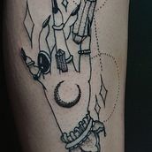 Meu projeto do curso: Técnicas de tatuagem blackwork com fine line. Tattoo Design project by Dárica Gomes - 11.18.2022