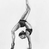 D.A: Cuerpo humano en movimiento . Un projet de Illustration traditionnelle de Carla Sancho Medina - 02.03.2023