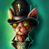 Sphynx Ein Projekt aus dem Bereich Traditionelle Illustration, Digitale Zeichnung, Artistische Zeichnung und Bildende Künste von gattoinmundo - 02.03.2023