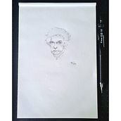 Bill Robles - Projects. Sketching, Drawing, Portrait Drawing, Colored Pencil Drawing & Ink Illustration project by Nura Osman - 03.04.2023