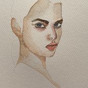 Mi proyecto del curso: Retrato en acuarela a partir de una fotografía. Traditional illustration, Watercolor Painting, and Portrait Drawing project by Milagros - 03.02.2023