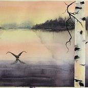 My project for course: Atmospheric Landscapes in Watercolor . Fine Arts, Painting, and Watercolor Painting project by nhmvz8b4kd - 03.02.2023
