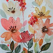 Mein Abschlussprojekt für den Kurs: Blumenkompositionen mit Aquarell: Verbinde dich mit der Natur. Traditional illustration, Painting, Watercolor Painting, and Botanical Illustration project by julia.weidmann - 03.02.2023