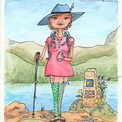 Mein Abschlussprojekt für den Kurs: Ausdrucksstarkes Character Design mit Aquarell und Tinte. Un proyecto de Diseño de personajes, Pintura, Bocetado, Dibujo, Pintura a la acuarela, Stor, telling, Dibujo artístico, Ilustración infantil, Narrativa e Ilustración tradicional de Irmgard Ariallah - 02.03.2023