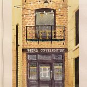 My project for course: Vibrant Urban Illustration with Gouache Paint. Painting, Sketching, Architectural Illustration, and Gouache Painting project by aphamilyaffair - 02.24.2023