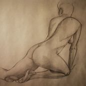 My project for course: Fundamentals of Figure Drawing with Charcoal. Projekt z dziedziny  Sztuki piękne,  R, sunek, R, sunek realist, czn, R i sunek anatomiczn użytkownika zerobyzero - 02.03.2023