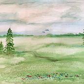 Mia i miasto w chmurach. Een project van Traditionele illustratie van Aleksandra Radziejewska - 02.03.2023