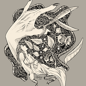 Mein Abschlussprojekt für den Kurs: Märchenillustration mit Feder und Tinte. Un proyecto de Dibujo, Dibujo artístico e Ilustración con tinta de Nele Wagner - 03.03.2023