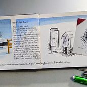 My project for course: Watercolor Travel Journal. Traditional illustration, Watercolor Painting, Architectural Illustration, and Sketchbook project by Diane Perry - 03.03.2023