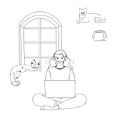 Meu projeto do curso: Procreate: técnicas de ilustração criativa Ein Projekt aus dem Bereich Traditionelle Illustration, Digitale Illustration und Digitale Zeichnung von thaclark - 04.03.2023