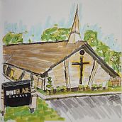 Church in Willis, TX. Projekt z dziedziny Sketching użytkownika Scott Burk - 26.02.2023