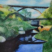 My project for course: Painting Realistic Watercolor Landscapes. Artes plásticas, Pintura, Esboçado, Pintura em aquarela e Ilustração naturalista projeto de Hayley Thea Ittmann - 03.03.2023