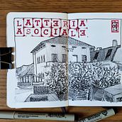 Il mio progetto del corso: Diario illustrato: riempi il tuo sketchbook di esperienze. Un proyecto de Ilustración tradicional, Bocetado, Sketchbook, Ilustración con tinta y Dibujo de darkfuffy - 04.03.2023