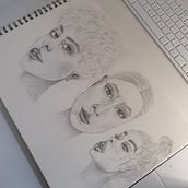 My project for course: Portrait Sketchbooking: Explore the Human Face. Esboçado, Desenho, Desenho de retrato, Desenho artístico, e Sketchbook projeto de bibleboo2 - 03.03.2023