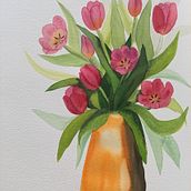 My project for course: Botanical Illustration with Watercolors. Projekt z dziedziny Trad, c, jna ilustracja,  Sztuki piękne,  Malarstwo,  R, sunek, Malowanie akwarelą, R i sunek botaniczn użytkownika najawessel - 04.03.2023