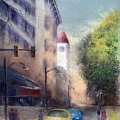 My project for course: Urban Landscapes in Watercolor. Un progetto di Belle arti, Pittura ad acquerello e Illustrazione architettonica di Joaquin Romero - 02.03.2023