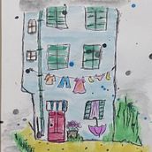 Aquarela e esferográfica . Traditional illustration, Architecture, Sketching, Sketchbook, and Architectural Illustration project by cs_suzana - 02.28.2023