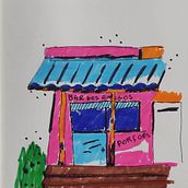 Boteco no Brasil . Traditional illustration, Architectural Illustration, Sketchbook, and Sketching project by cs_suzana - 01.04.2023