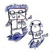 Me with the dog. Traditional illustration project by Leon Daniel - 03.05.2023