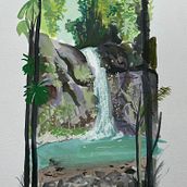 My project for course: Painting Atmospheric Landscapes with Gouache. Traditional illustration, Painting, and Gouache Painting project by rebecca.smith - 03.03.2023