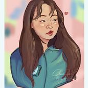 Ilustración digital - Tina Kitten. Drawing, Portrait Drawing, Traditional illustration, Digital Illustration, and Digital Drawing project by Alicia Ribes - 03.05.2023