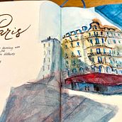 My project for course: Architectural Sketching with Watercolor and Ink. Un progetto di Bozzetti, Disegno, Pittura ad acquerello, Illustrazione architettonica, Sketchbook e Illustrazione con inchiostro di July - 05.03.2023