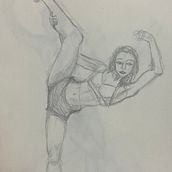 Cos en moviment a llapis. Un proyecto de Dibujo artístico de Vinyet Montaña - 06.03.2023
