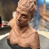 My project for course: Introduction to Clay Figurative Sculpture. Fine Arts, and Sculpture project by Emily Brantner - 03.05.2023