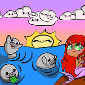Mi proyecto del curso: Diseño de mundos kawaii: crea ilustraciones alegres. Character Design, Digital Illustration, and Manga project by Estefany Contreras - 03.05.2023