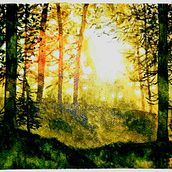 Mi proyecto del curso: Paisajes de ensueño con acuarela: plasma la luz. Un progetto di Pittura e Pittura ad acquerello di Rosa Angélica Sánchez - 05.03.2023