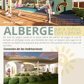PROYECTO ALBERGE PARA NIÑOS CON CANCER Ein Projekt aus dem Bereich Design und Architektur von sofia villarreal - 06.03.2023