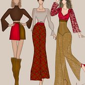 Mi proyecto del curso: Ilustración de bocetos de moda. Ilustração tradicional, Esboçado, Design de moda, Desenho digital, e Desenho de moda projeto de Jazmin Oyanguren Gallo - 04.03.2023