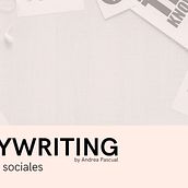 Mi proyecto del curso: Copywriting para redes sociales. Projekt z dziedziny Pisanie, Cop, writing, Portale społecznościowe i Komunikacja użytkownika Andrea Pascual - 07.03.2023