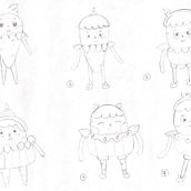 Mi proyecto del curso: Creación de personajes kawaii en 3D con Blender - Kerrot. Projekt z dziedziny Trad, c, jna ilustracja, Projektowanie postaci, Ilustracja c, frowa,  Modelowanie 3D i Manga użytkownika JESSICA TORRES - 07.03.2023