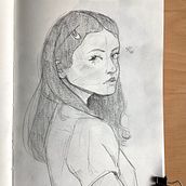 Retratos a lápiz. Pencil Drawing, Drawing, Portrait Drawing, and Sketchbook project by Alicia Ribes - 03.07.2023