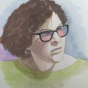 Il mio progetto per il corso "ritratto contemporaneo ad acquerello". Un projet de Illustration traditionnelle de manu_accardo - 07.03.2023