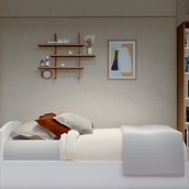 Interiorismo de pequeño Dormitorio. Architecture & Interior Design project by videsaba - 03.08.2023