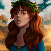 Samantha, princesa de Thalo Ein Projekt aus dem Bereich Traditionelle Illustration, Zeichnung, Digitale Illustration, Porträtzeichnung, Digitale Zeichnung und Digitale Malerei von Santiago Sebastian Gil Mansilla - 09.03.2023