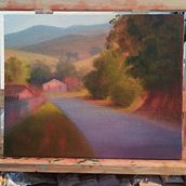 Meu projeto do curso: Pintura de paisagem a óleo: explore o poder da luz. Projekt z dziedziny Trad, c, jna ilustracja,  Sztuki piękne, R, sunek ołówkiem, Malarstwo olejowe, Ilustracja naturalist i czna użytkownika ceciliacbaraldi_1 - 08.03.2023