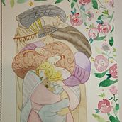 Linaje femenino en acuarelas. Een project van Traditionele illustratie van rathnecuba_rm092 - 05.03.2023